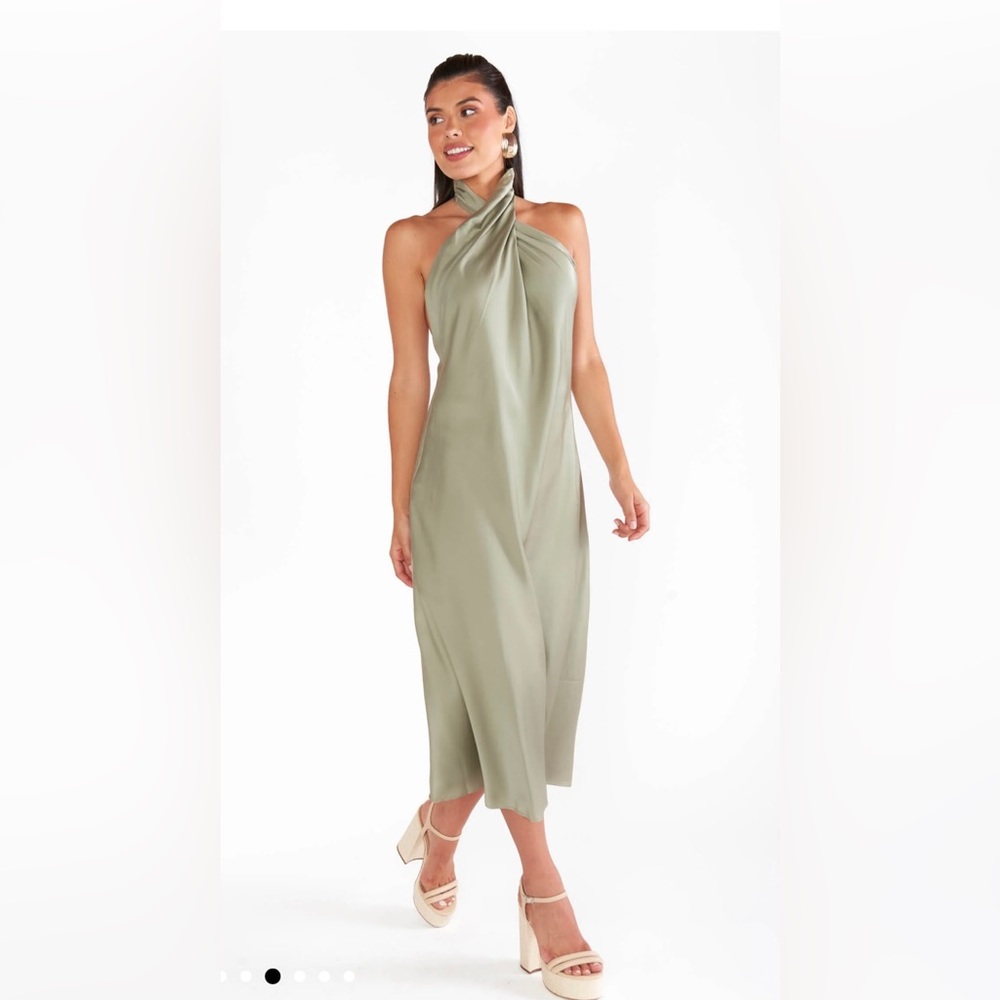 Show Me Your Mumu Jasmine Halter Midi Dress